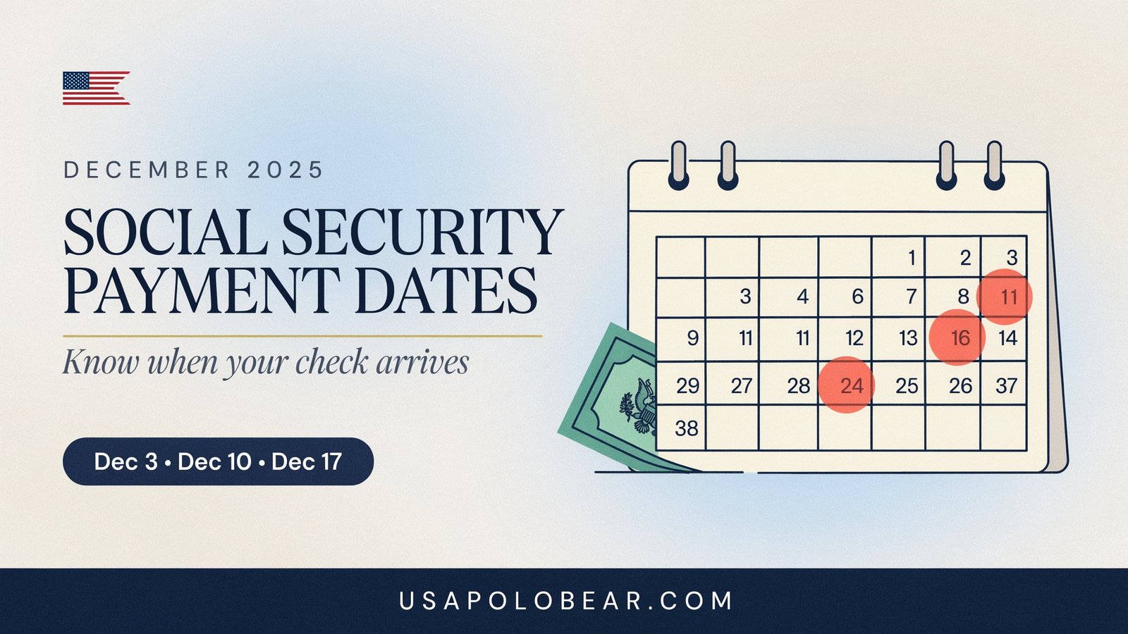 December 2025 Social Security Payments