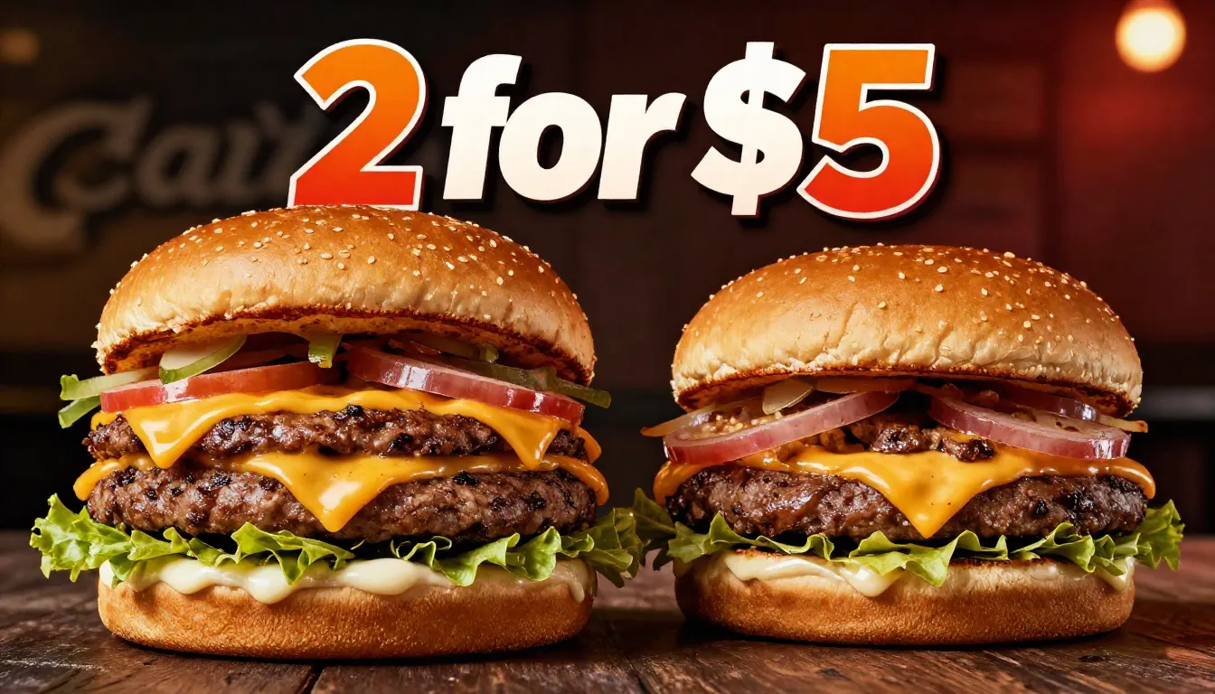 Carl's Jr Deals 2 for $5