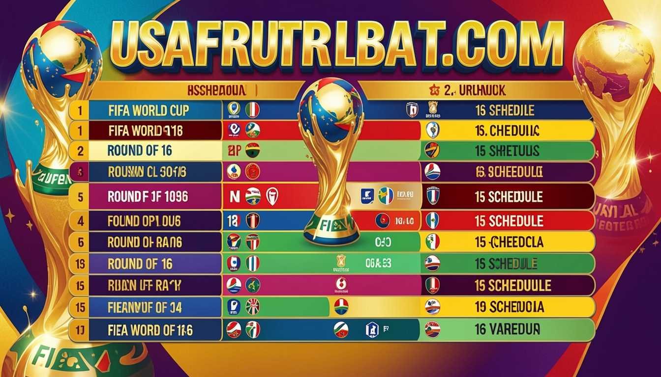 FIFA World Cup Round of 16 Schedule