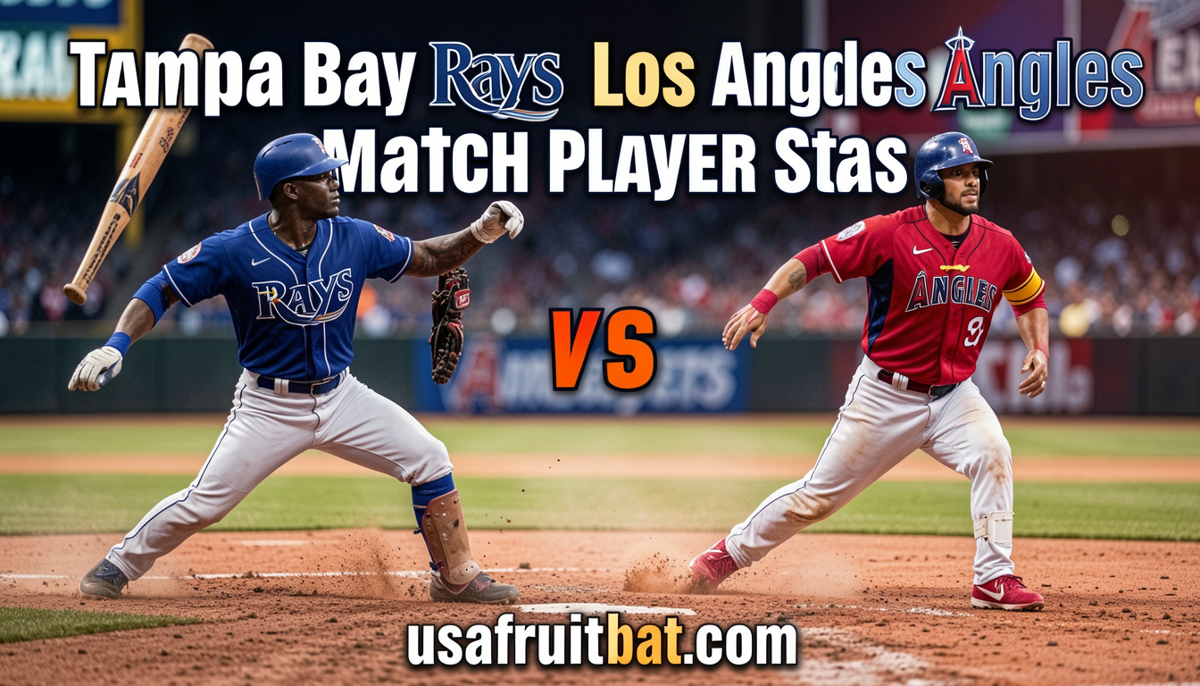 Tampa Bay Rays vs Los Angeles Angels Match Player Stats