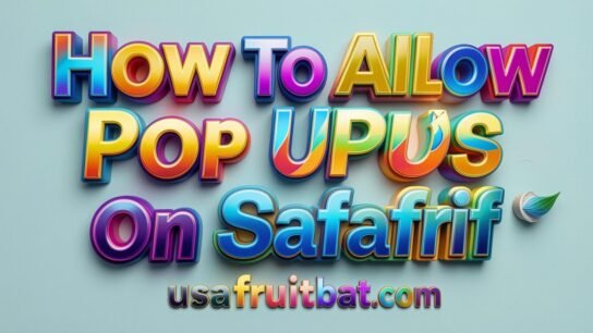 How To Allow Pop Ups On Safari