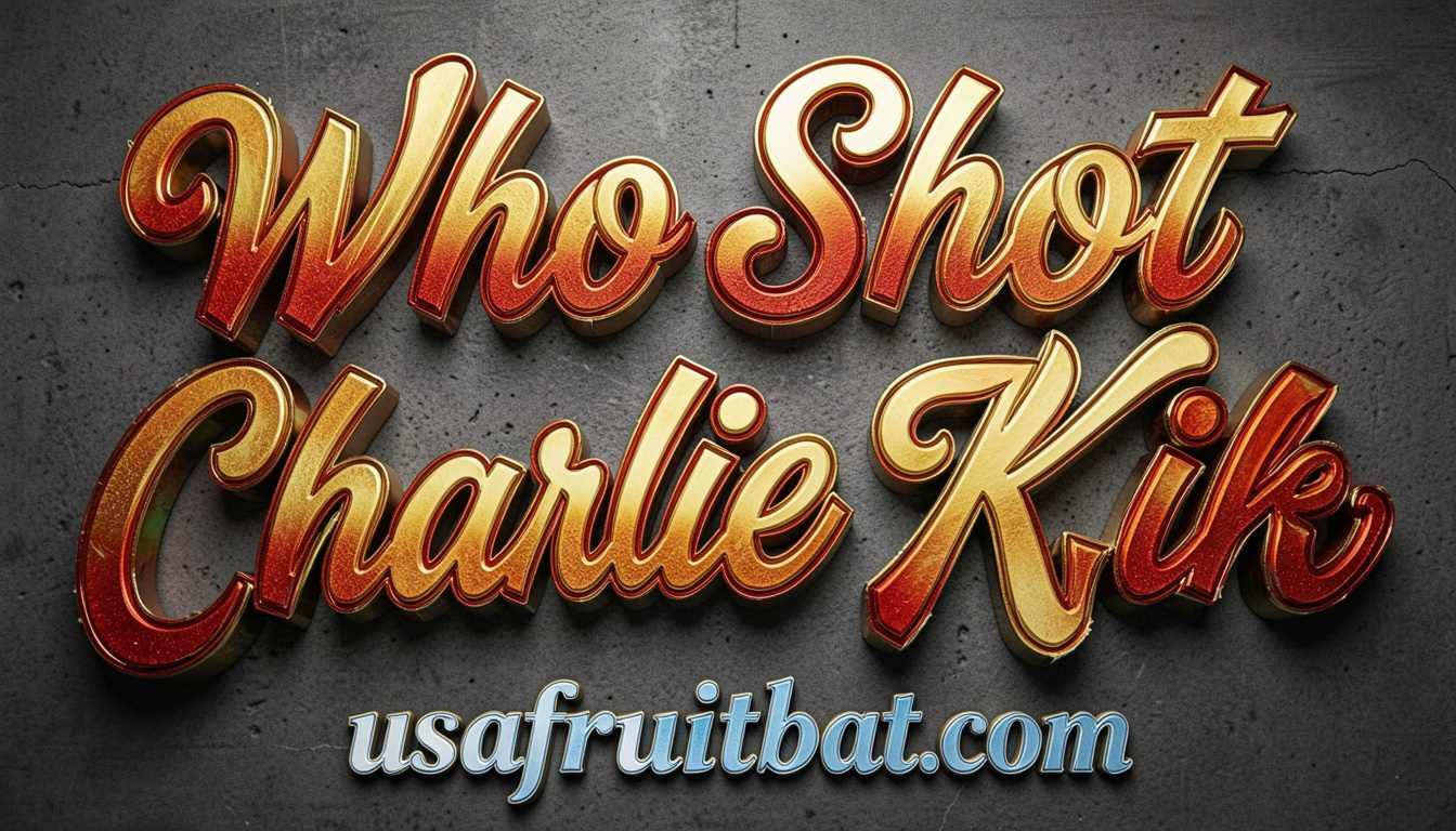 Who Shot Charlie Kirk