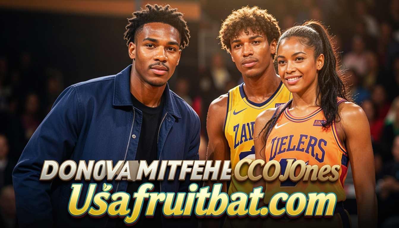 Donovan Mitchell and Coco Jones