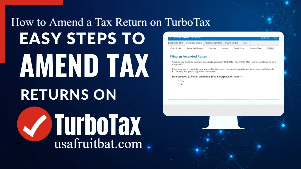 How to Amend a Tax Return on TurboTax